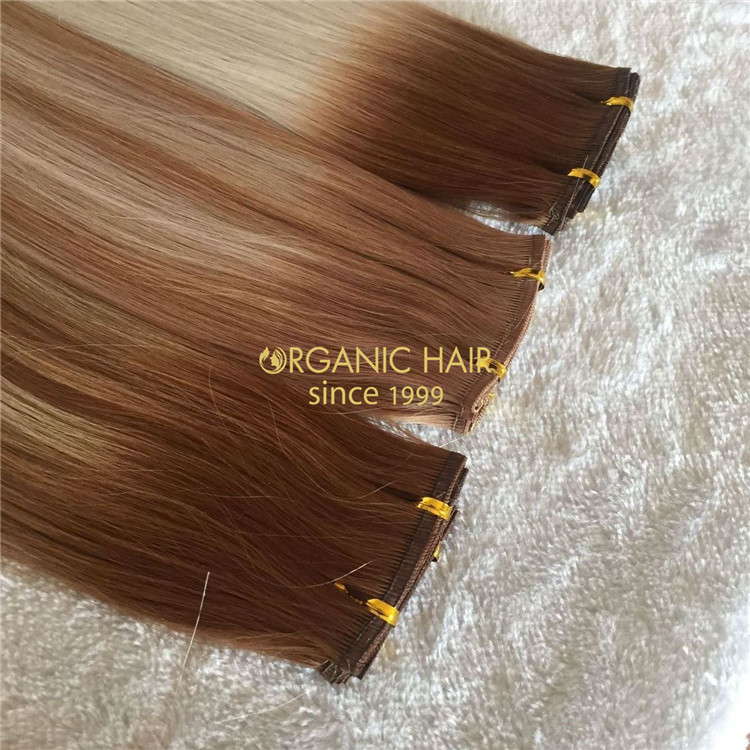 Pretty color full cuticle russian hybrid weft with wholesale price A157